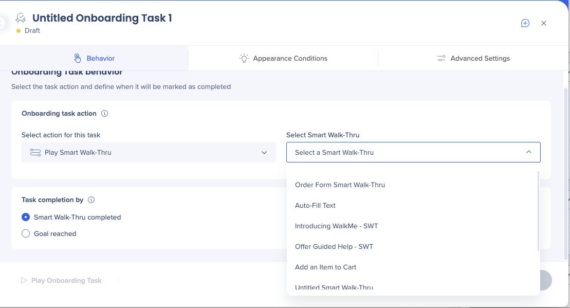 Onboarding Tasks: Getting Started Guide - WalkMe Help Center