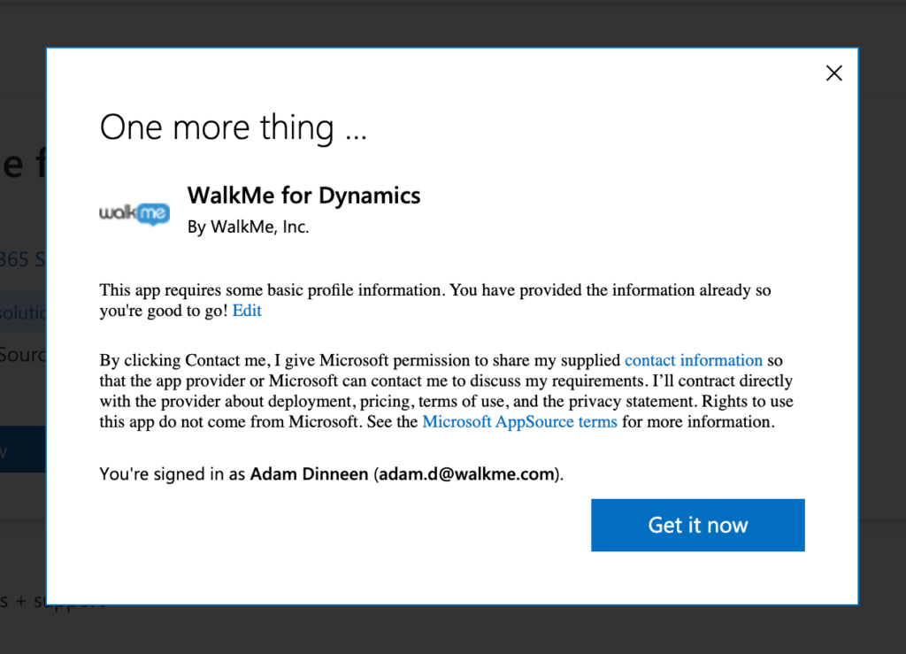 Installing the WalkMe for Microsoft Dynamics Package WalkMe Help Center
