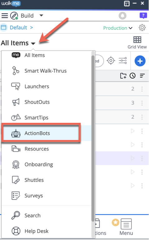 How To Build an ActionBot - WalkMe Help Center
