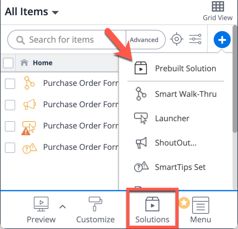 How to Update Existing Solutions Templates - WalkMe Help Center