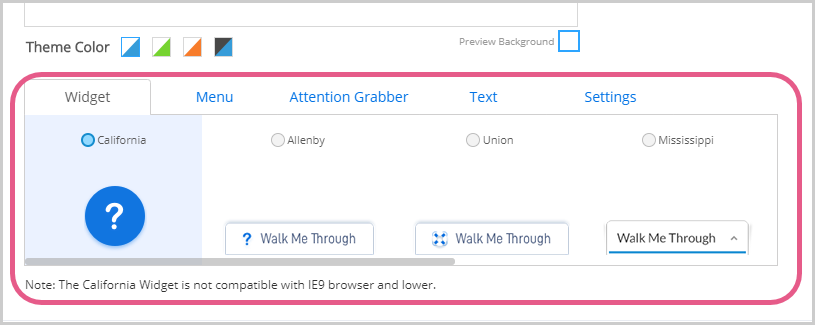 Menu de lecture WalkMe : Premiers pas - WalkMe Support