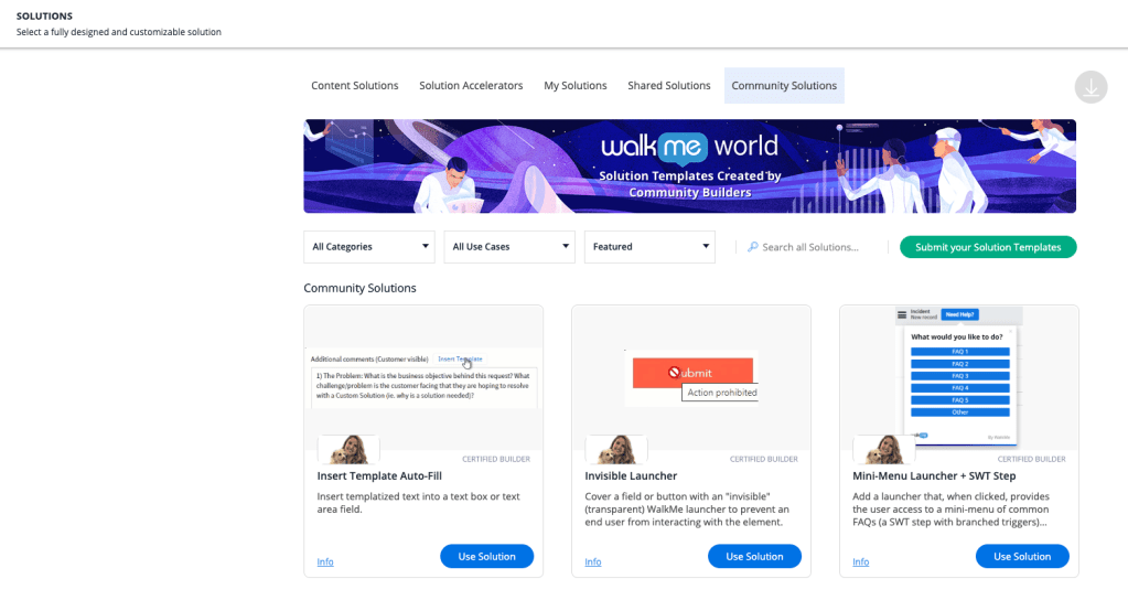 Community Solutions Templates