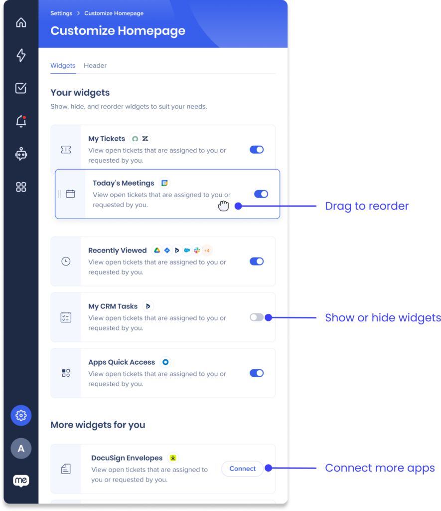 Workstation Widgets and Widget Management - WalkMe Help Center